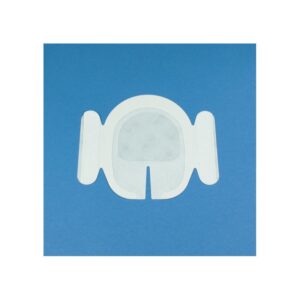 Steril IV-fikseringsfilm med hvid kantsystem og transparent midte – 8,5 x 11,5 cm