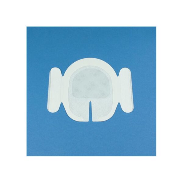 Steril IV-fikseringsfilm med hvid kantsystem og transparent midte – 8,5 x 11,5 cm