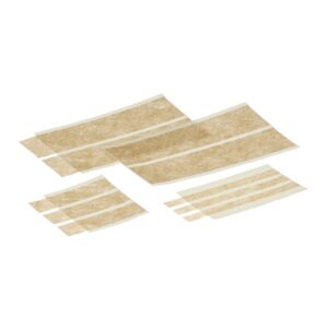 Elastisk beige sårlukningsstrips i forskellige størrelser – non-woven tape til sårlukning