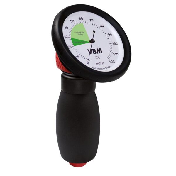 Analog cuff trykmåler med manometer og håndpumpe til måling af cufftryk på trachealtuber og supraglottiske luftvejsenheder
