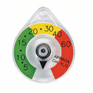 Farvekodet engangsmanometer med visuel trykindikator i cm H₂O – til præcis og sikker trykmåling