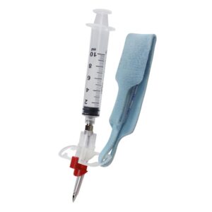 Quicktrach nødtracheotomisæt med sprøjte, kanyle og nakkebånd – klar til akut luftvejshåndtering